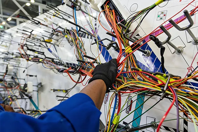 Wire harness production